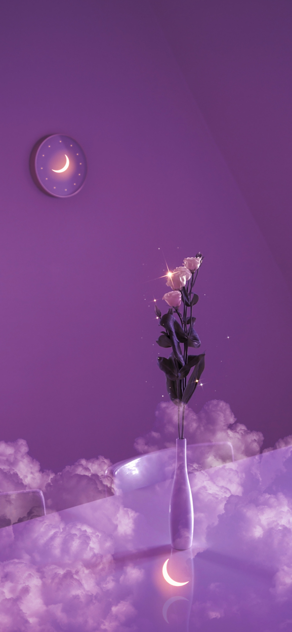 唯美好看的紫色系壁纸 | 月夜 | 星空  声明:所上传图片均来源于网络