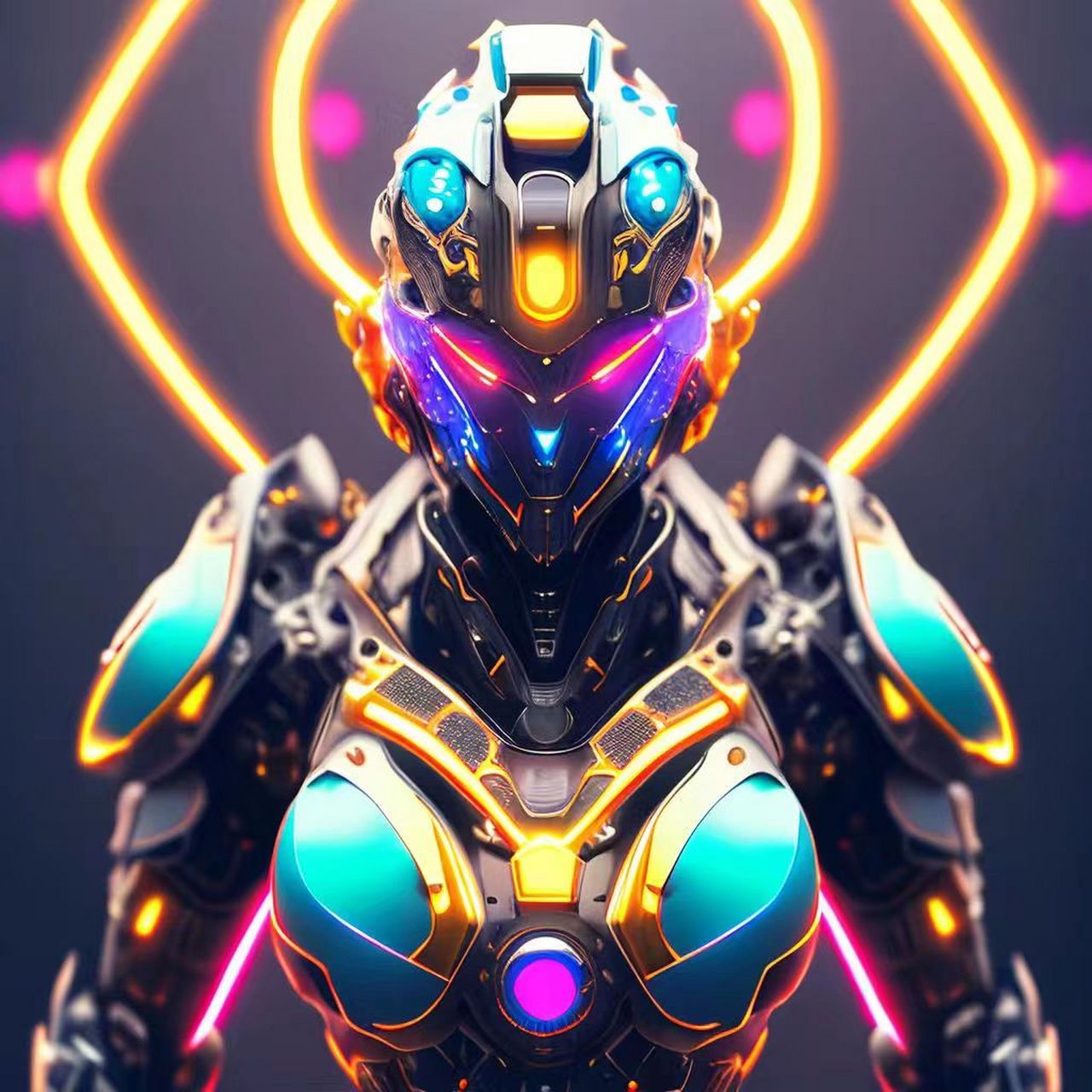 超级炫酷的未来机甲战士,你绝对没有见过,喜欢拿走!