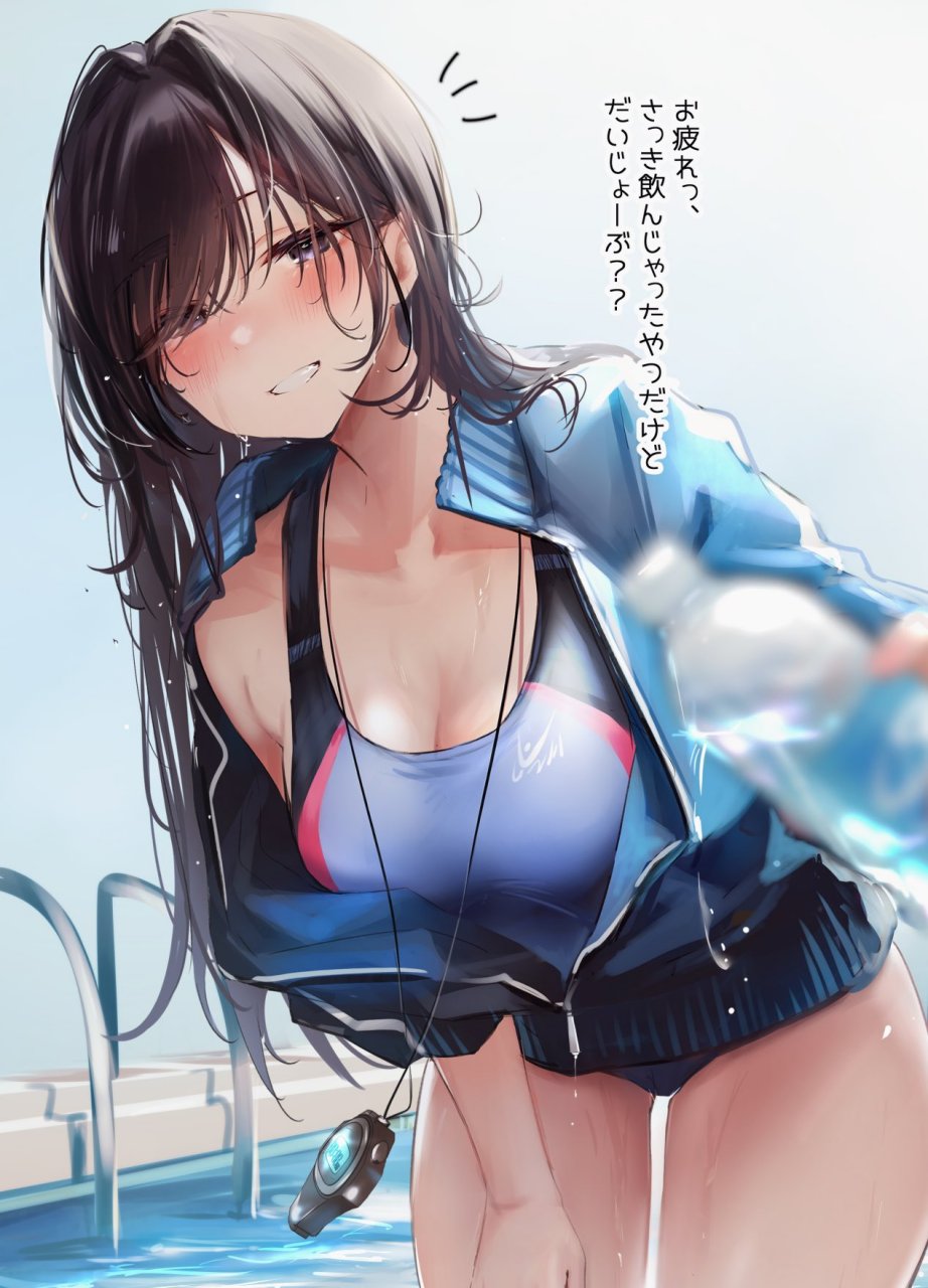 关心后辈的泳装学姐 画师:猫麦