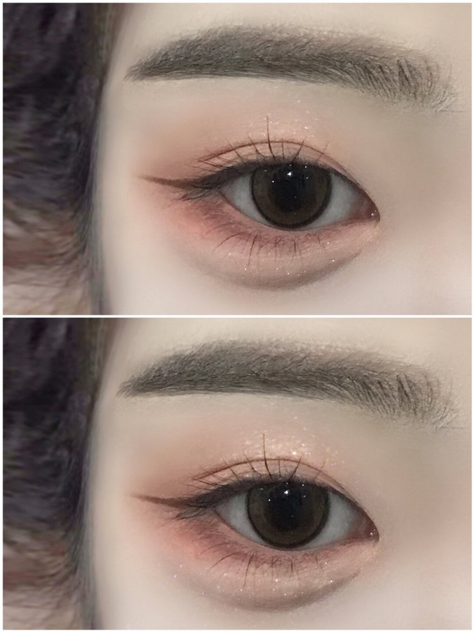 内双眼妆|小鞠纯欲粉色卧蚕妆,氛围感拉满  这个清纯小白花妆容堪称