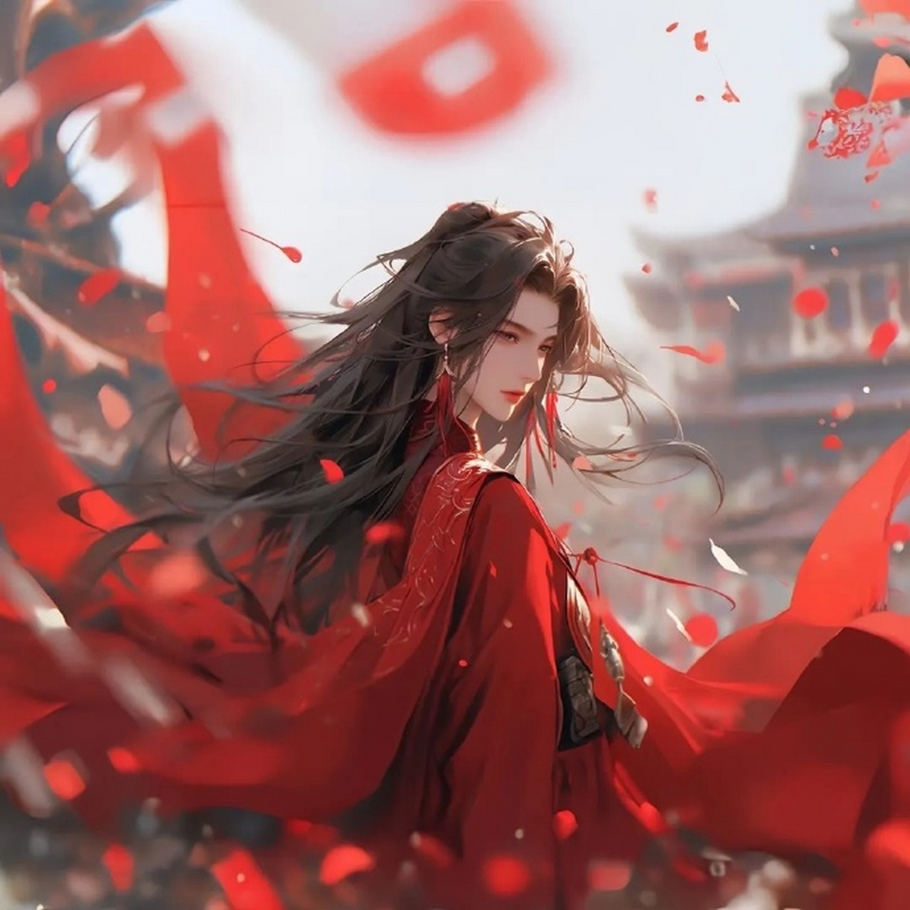 江湖气唯美古风情侣头像 676767 #古风小分队# #ai插画团