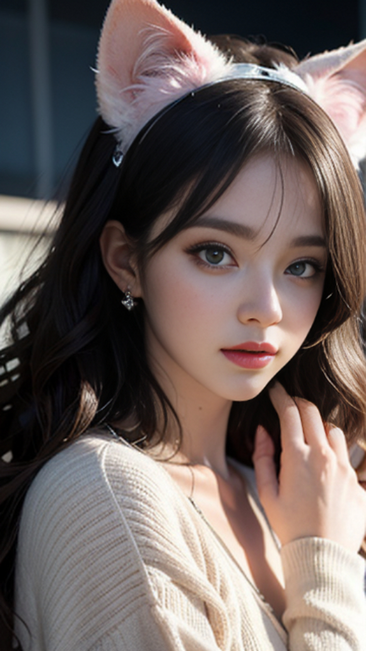 躲不掉大眼美女的放电#ai绘画# #谁不爱大眼睛精灵系美女呢