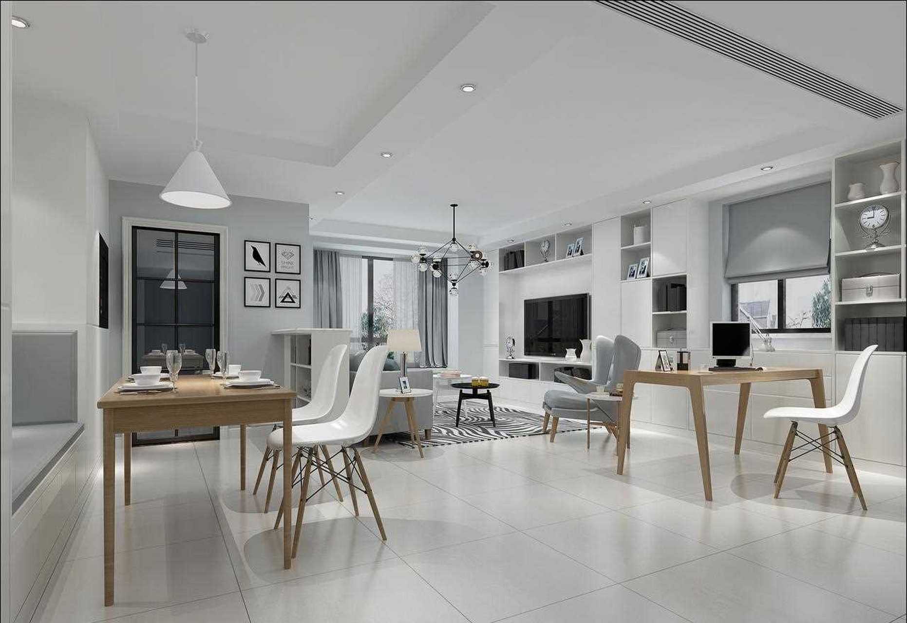 北欧风格,主色调灰白,性冷淡风.[期待]