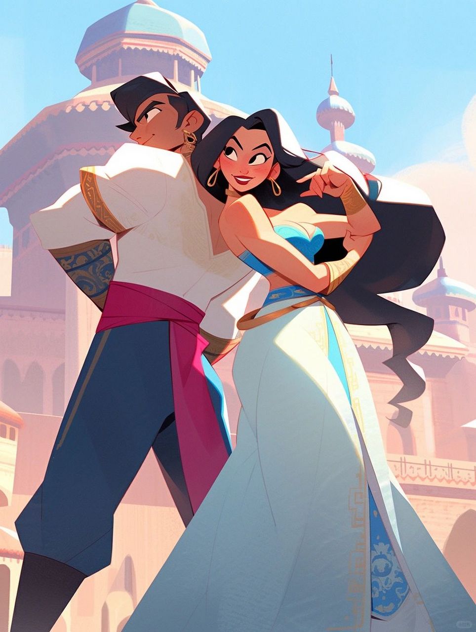 王子带着茉莉公主环游世界