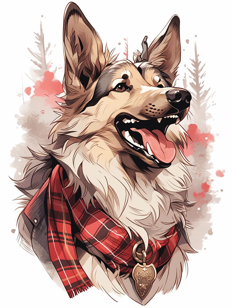 ai绘画之德国牧羊犬!#狗狗# #ai共创计划