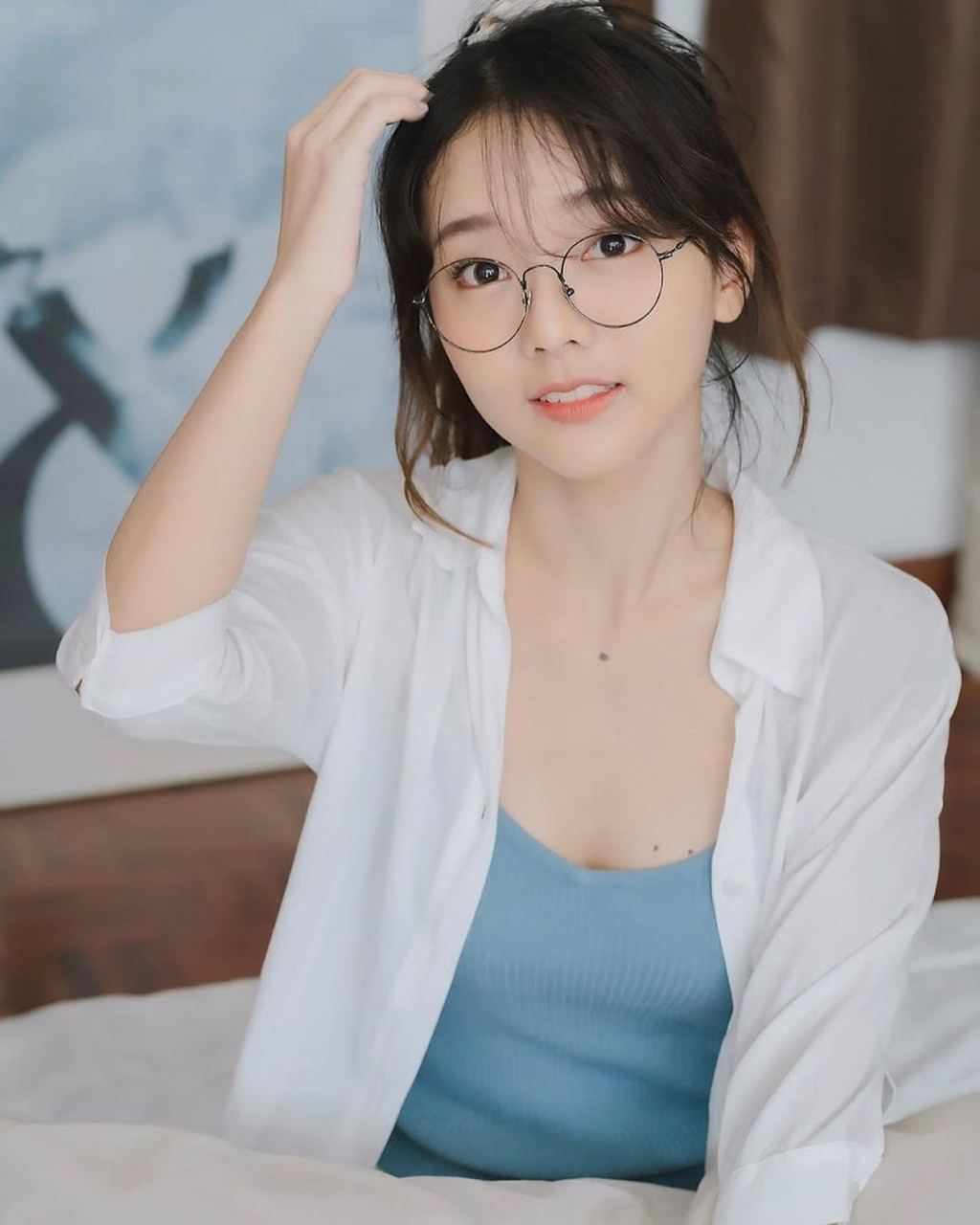 一个戴眼镜的小姐姐的写真集#美女