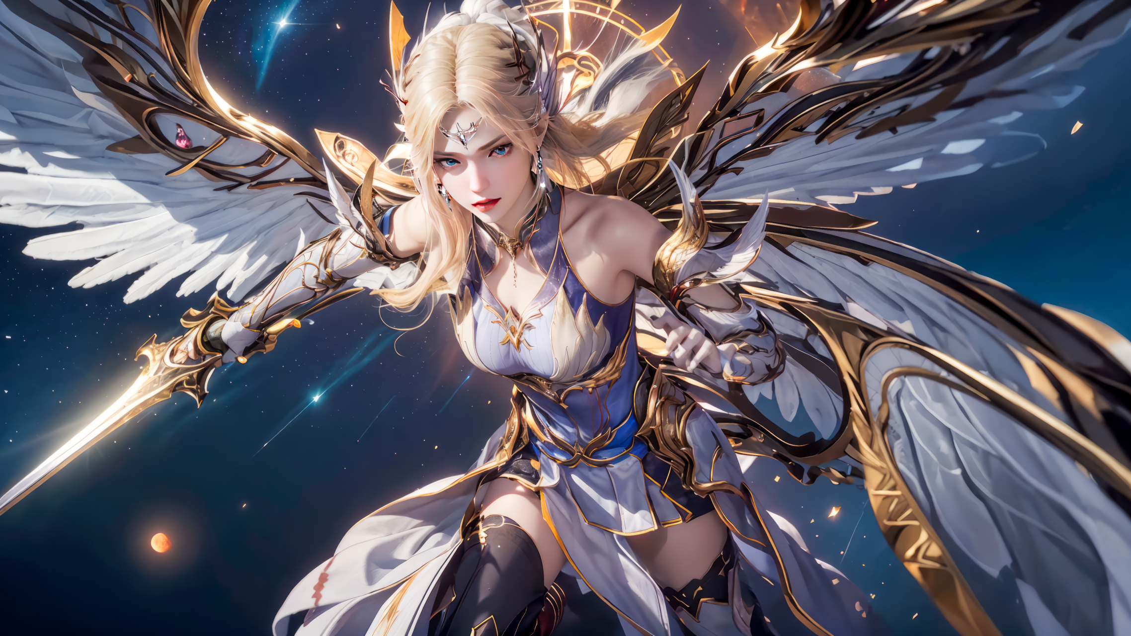 千仞雪4k图片,ai练习作品,予人玫瑰收留余香.#斗罗大陆千仞雪