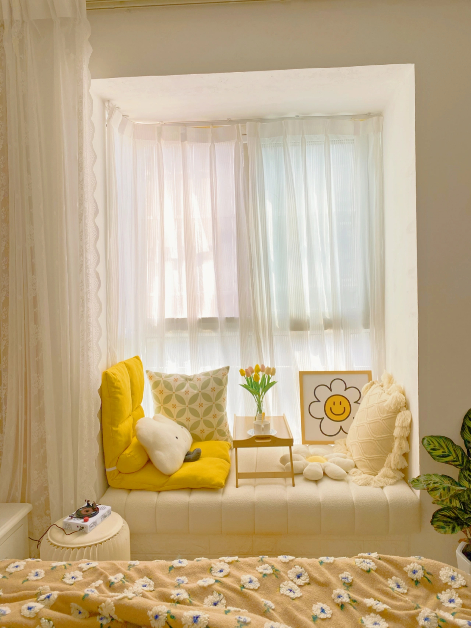 飘窗布置|我真的爱惨了我家美美的飘窗!