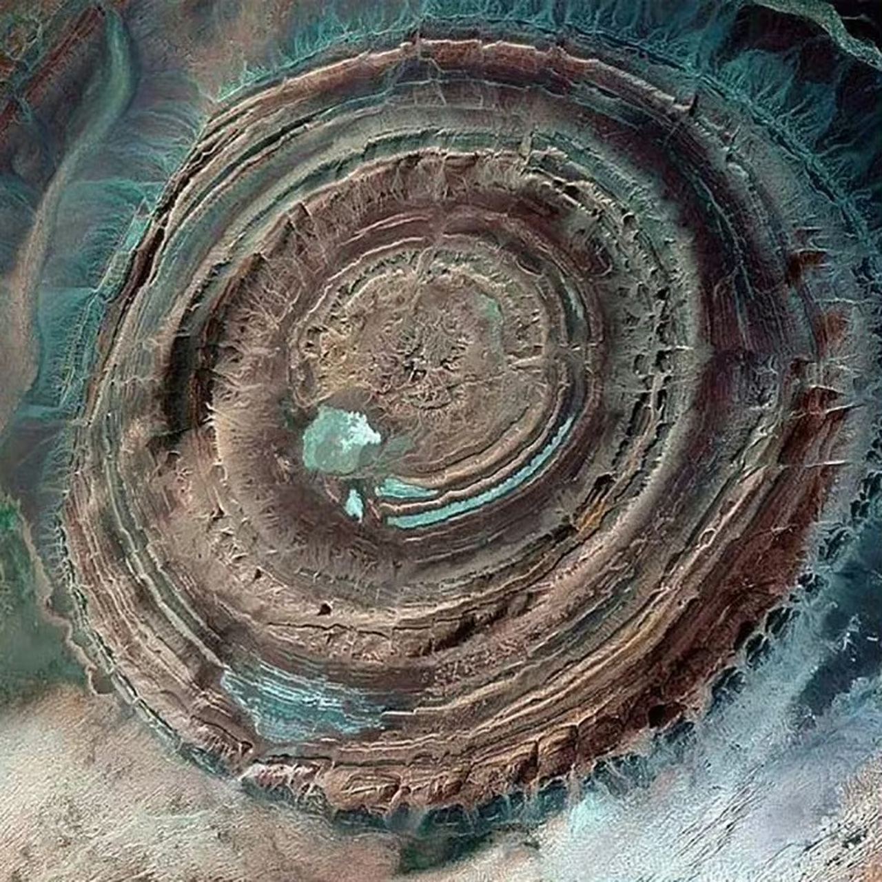 理查特结构,又称撒哈拉之眼(eye of the sahara),是一个位于撒哈拉