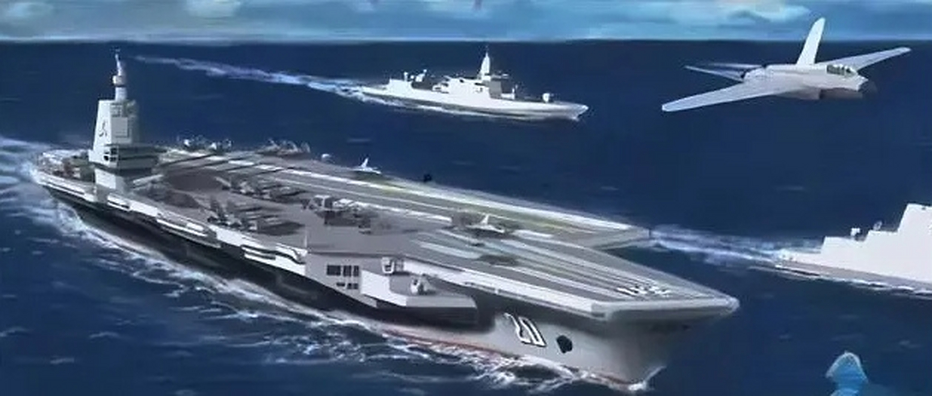 美媒:编号20,10万吨级,设计形似美国"福特"号航母,战力强悍.