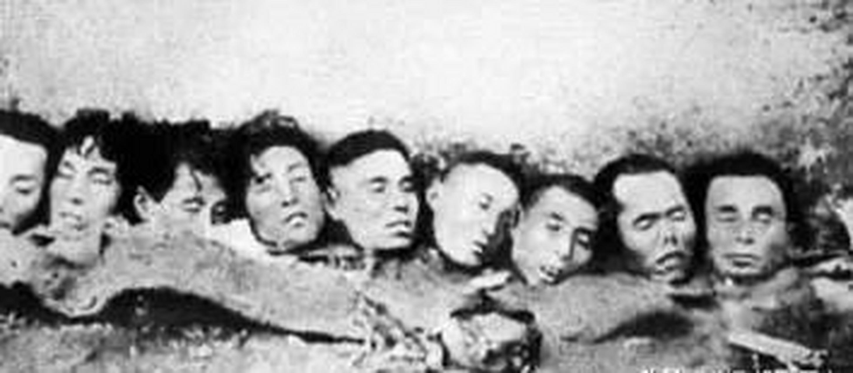 领动计划# 日军炫耀的南京大屠杀"百人斩"照片.