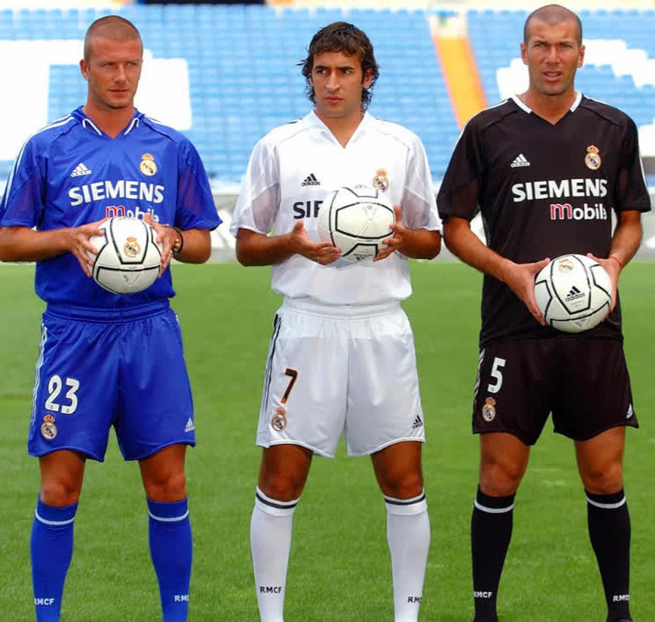 齐达内有4子,贝克汉姆有3子1女,劳尔有4子1女,但能继承他们"衣钵"的