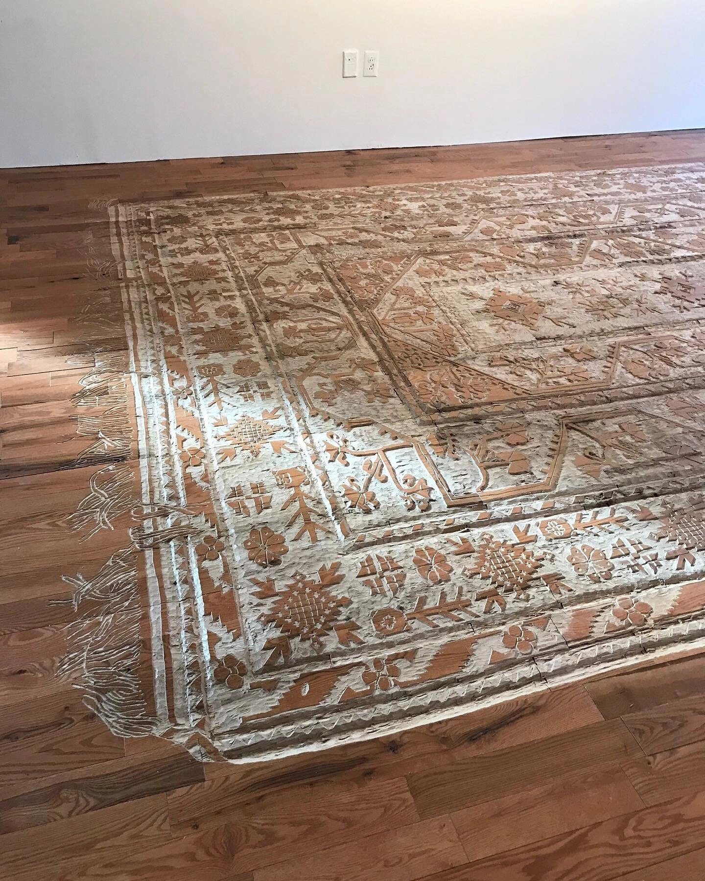 直接在地板上雕刻的手工地毯你见吗?