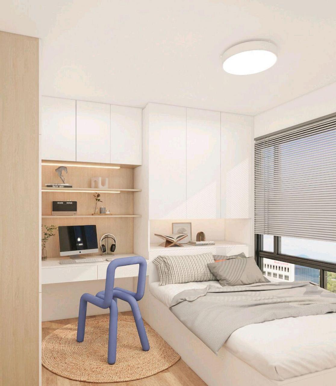 原木奶油风榻榻米 [照相机] 温柔的高级氛围感拉满 全屋定制|卧室设计