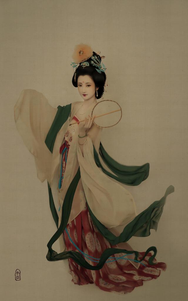 汉服网红还原古代美女,网友:让你模仿,没让你超越  桃之夭夭,灼灼其华