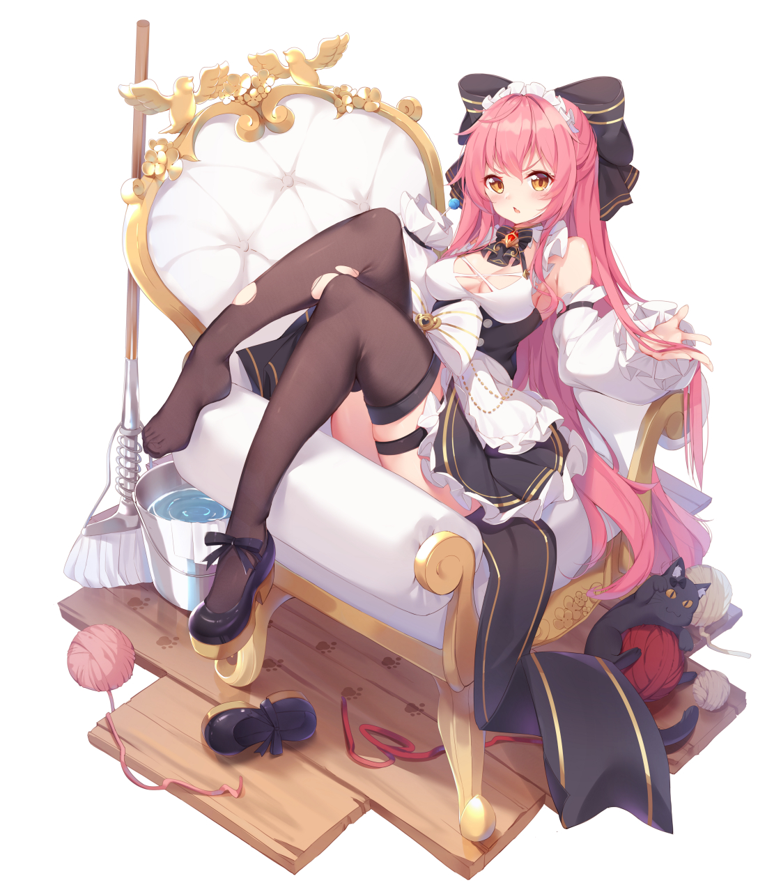 画师:nahaki #黑丝# #玉足