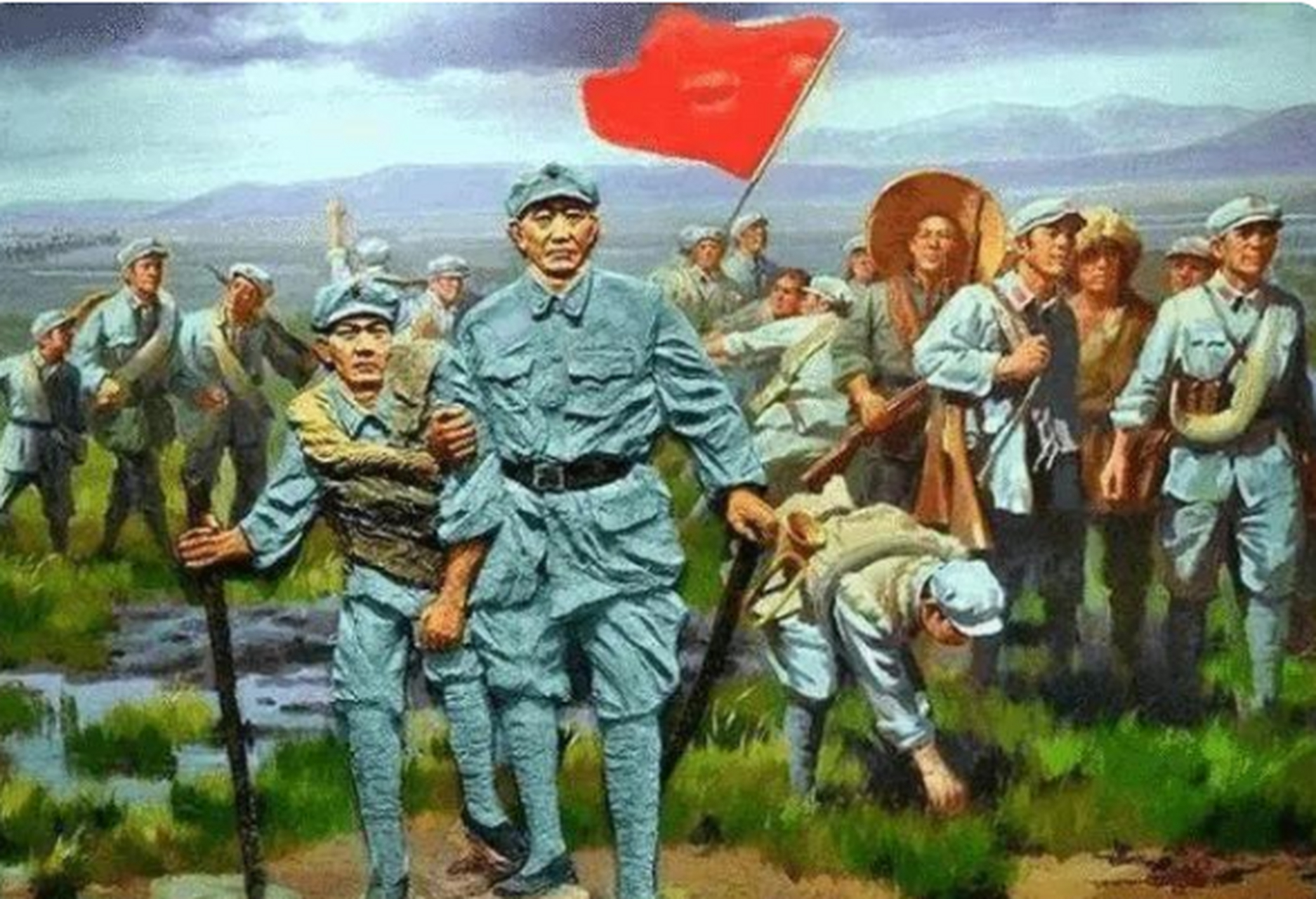 1937年,红四军长征途中断粮,31军战士周广才把自己