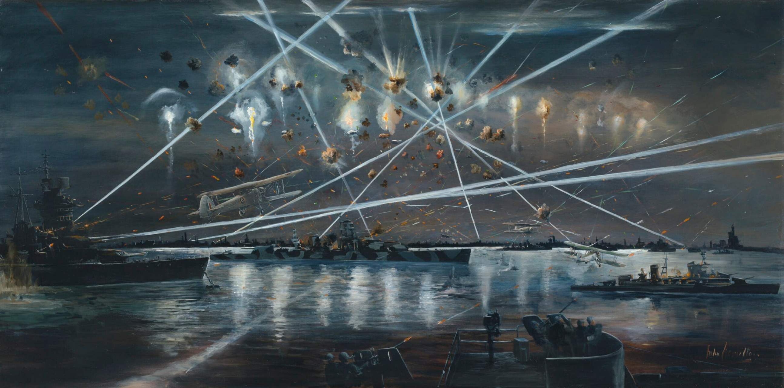 一幅由英国帝国战争博物馆收藏的油画.