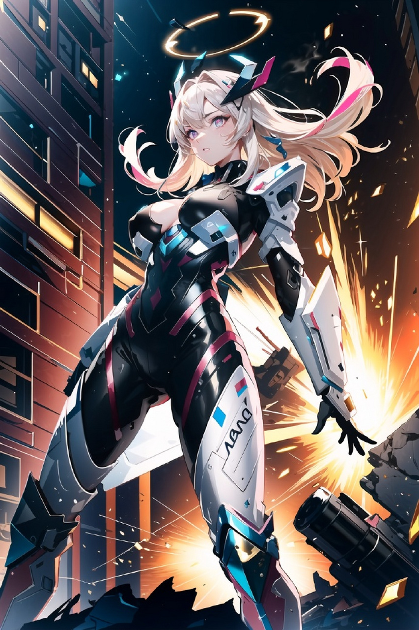 未来战士机甲女生创意壁纸