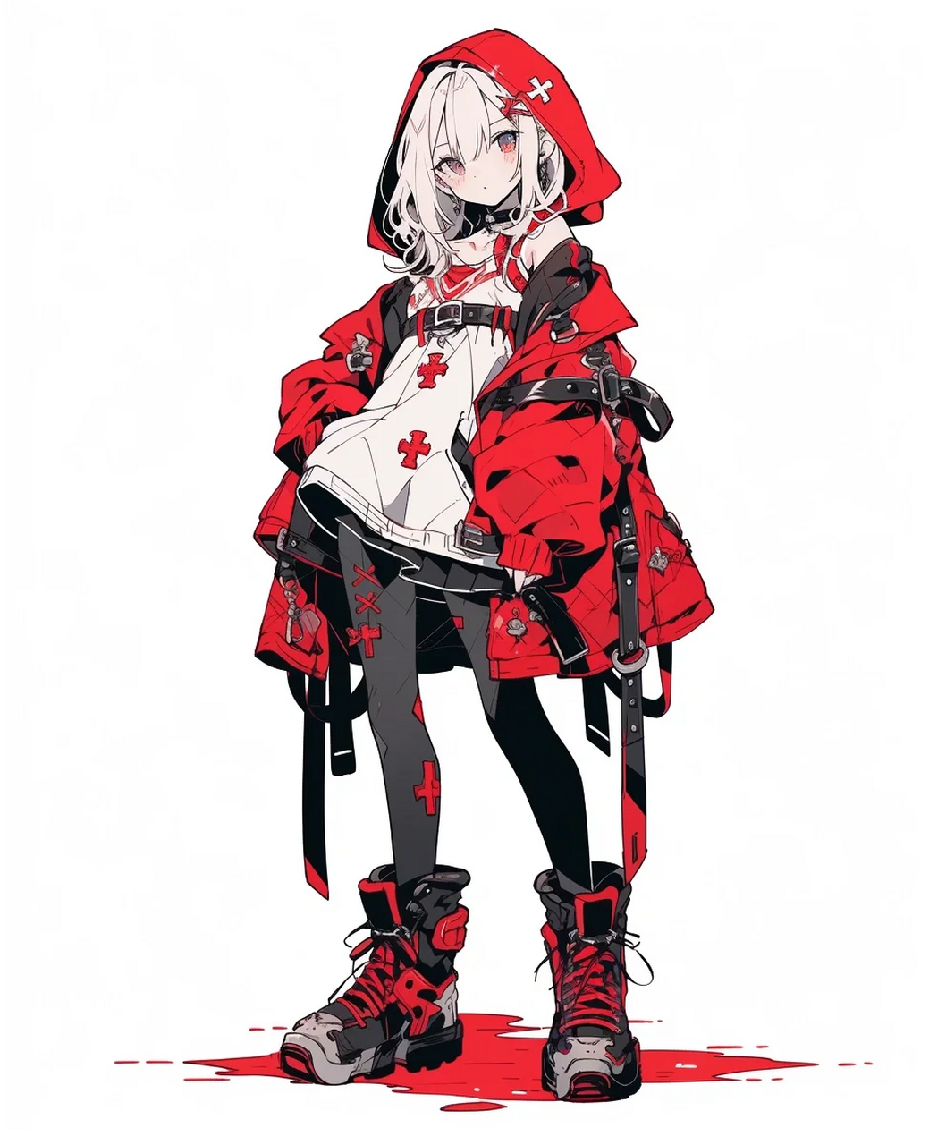 ai服设 摇滚少女  虽然和我的目标不太一样,但效果还不错,看起来清爽