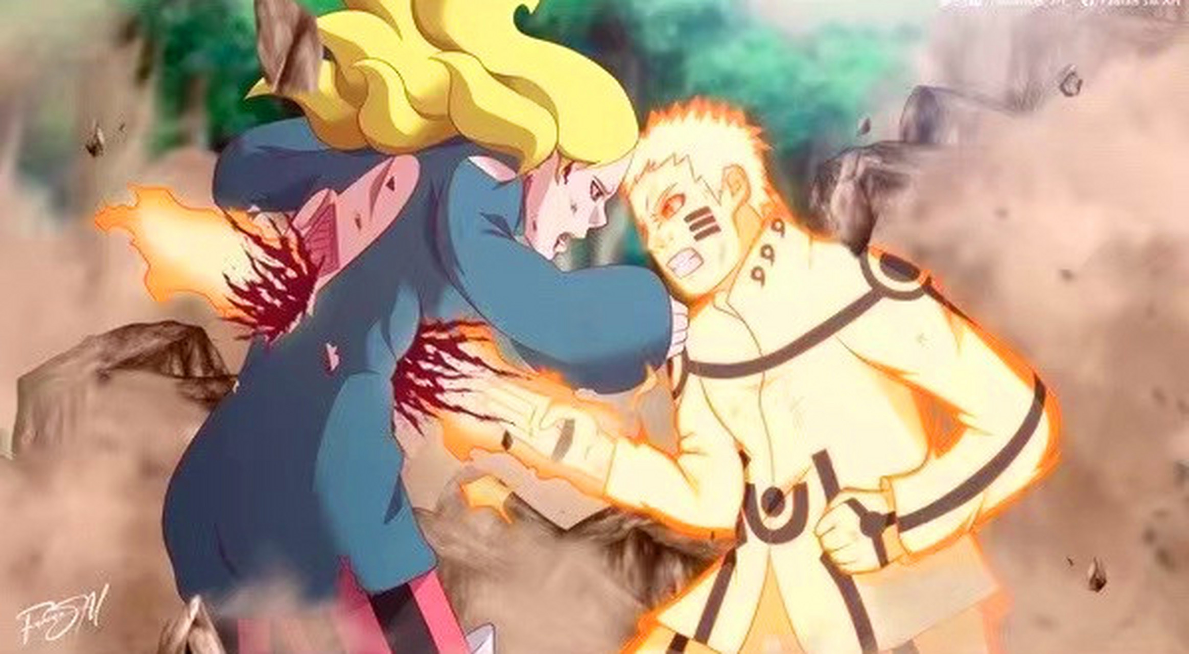 博人传动画中,迪鲁达和漩涡鸣人"ppt"打斗让人失望,除了"对波"环节