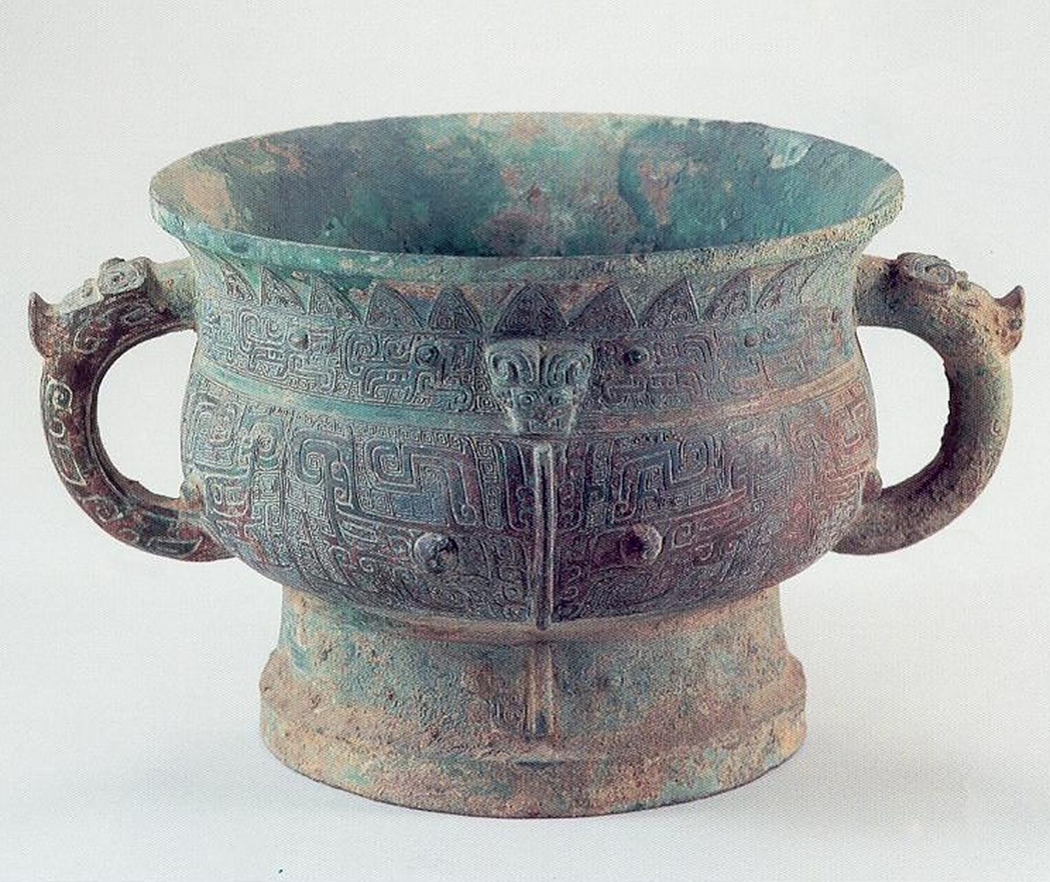 青铜器# 这是一组商代晚期的青铜簋.