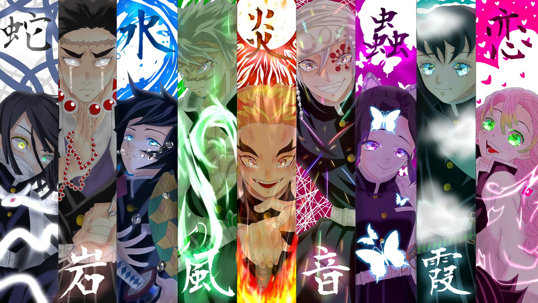 鬼灭之刃九柱#  九柱合集.你喜欢哪个风格呢[思考]