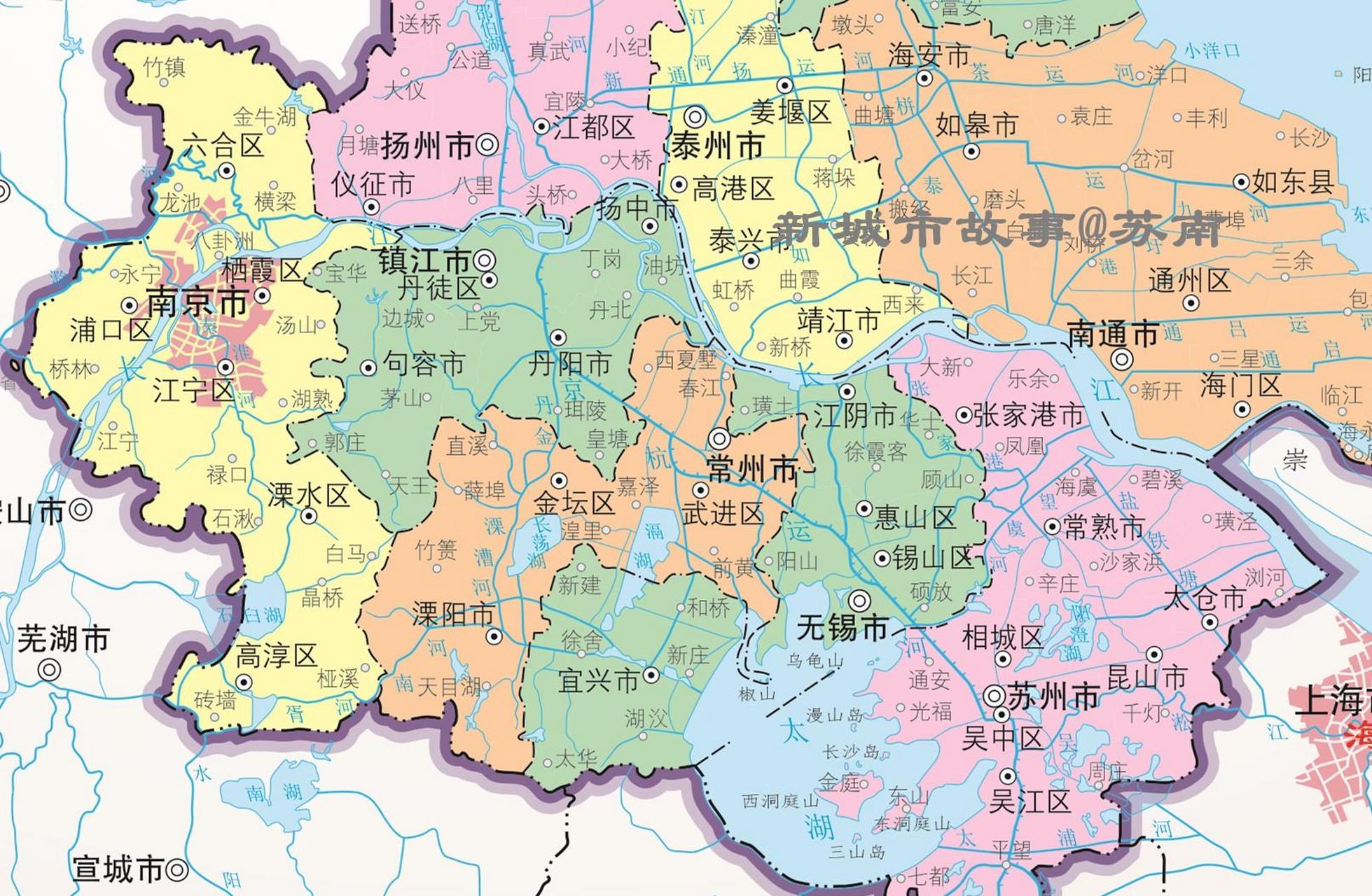 关于苏南(苏州,无锡,常州,镇江,南京)五市因当年无锡划走了宜兴,导致