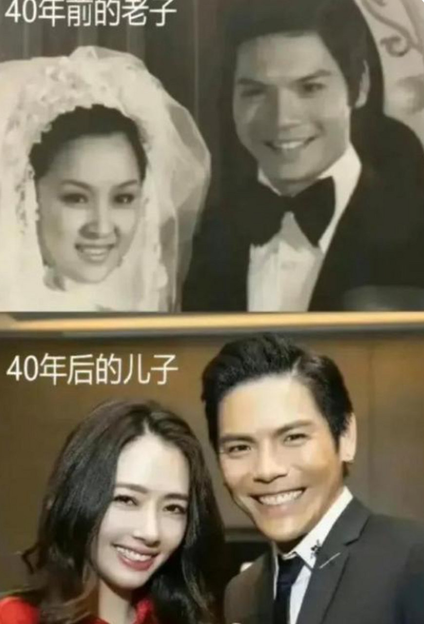 向佐跟向华强年轻的时候可真像呀!