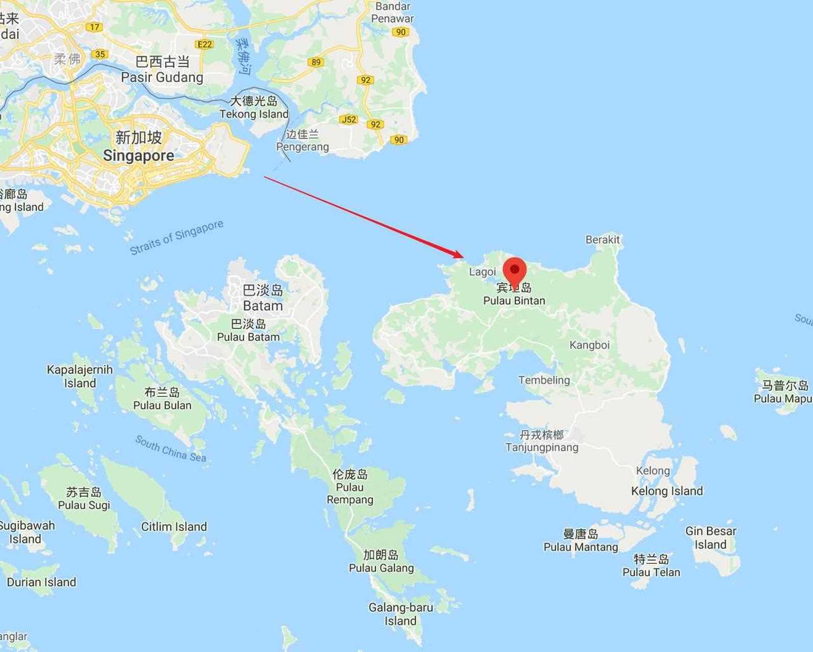 民丹岛(bintan island,又译作宾坦岛)是印尼寥内群岛的最大岛屿(图一