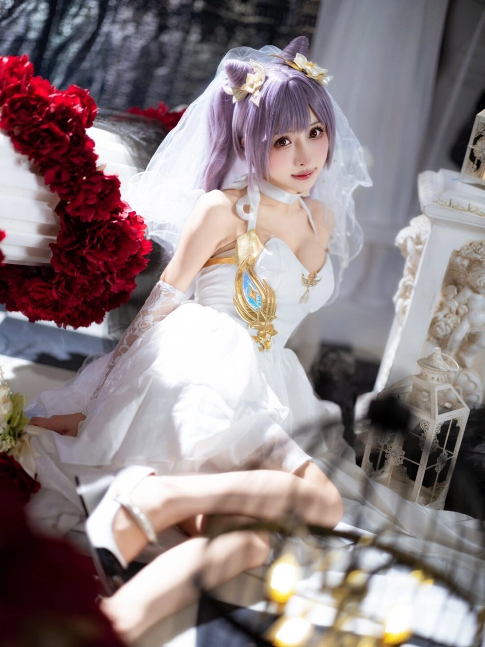 希望今后每一天都有你的陪伴  刻晴婚纱版本