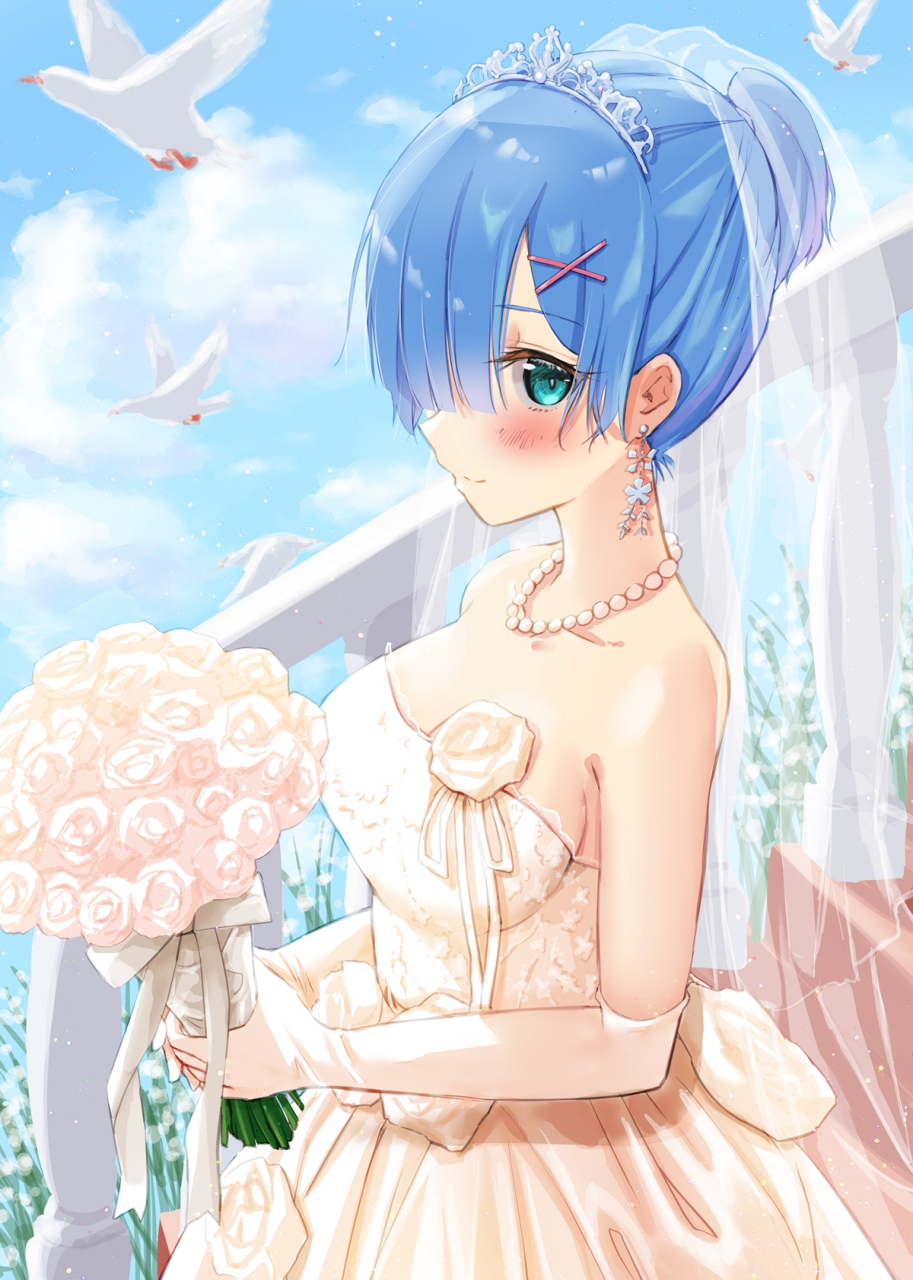 花嫁蕾姆 画师:タルにゃん