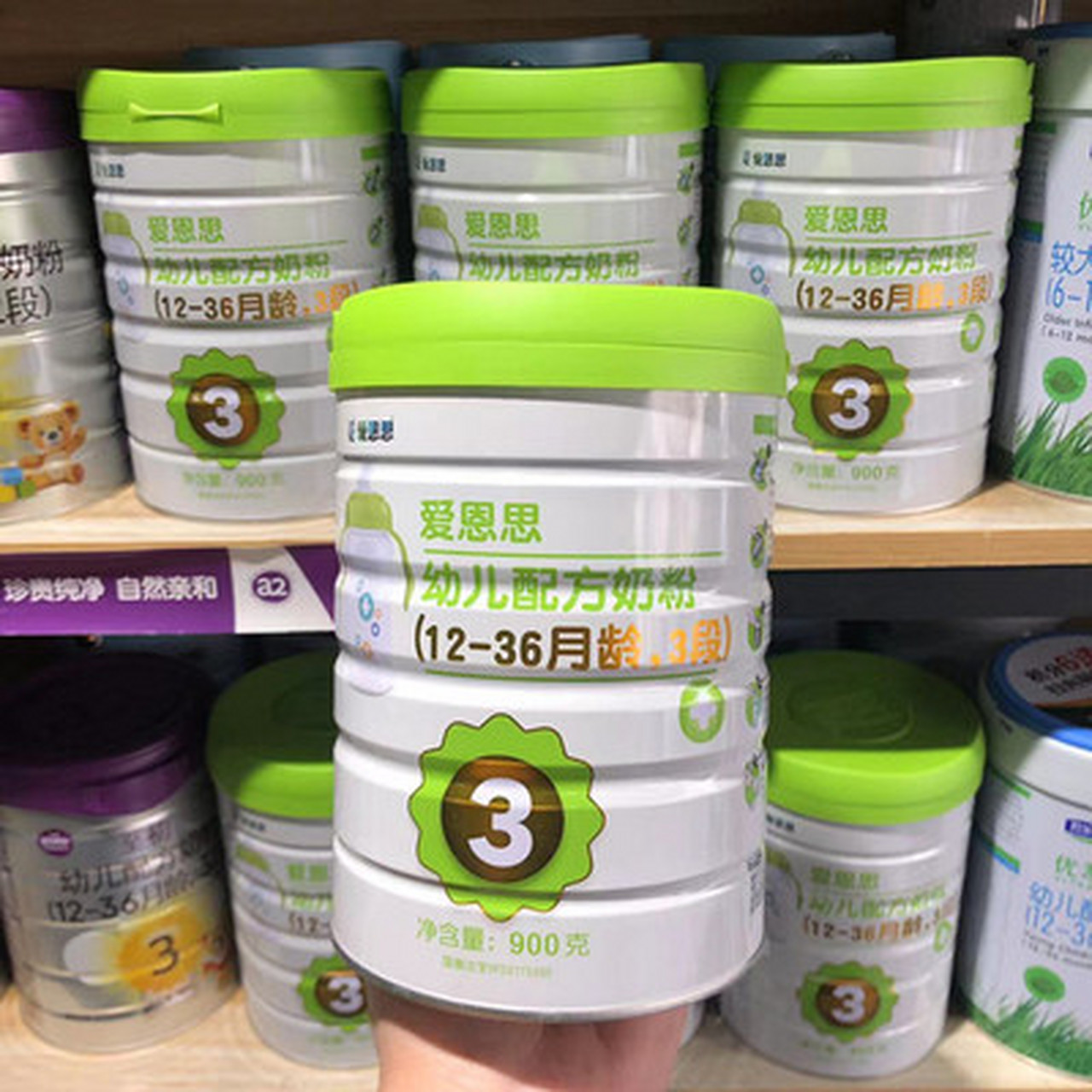 火爆招商# 爱恩思幼儿配方奶粉,新西兰原装进口,添加:胆碱,肌醇,呕乔