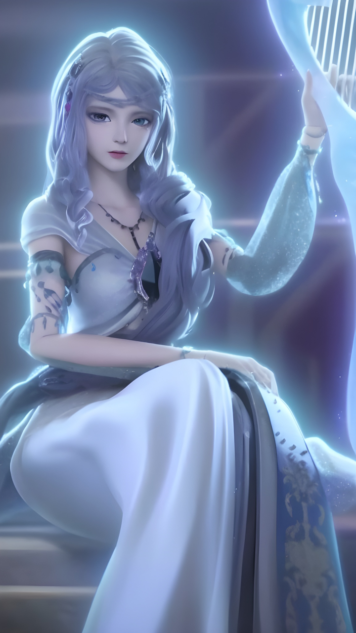 动漫壁纸|《精灵梦叶罗丽》银尘(尘仙子)高清ai精修手机壁纸:叶罗丽