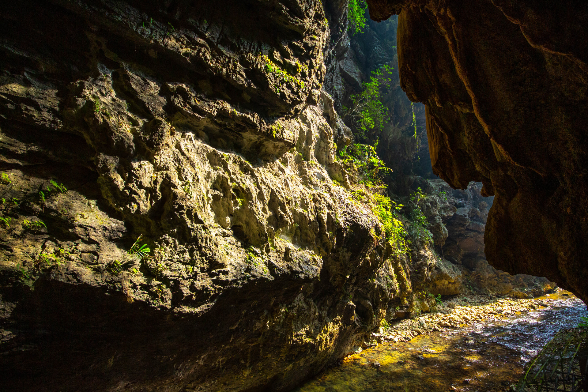 通灵大峡谷,这是位于广西百色市靖西市的喀斯特地貌中的神秘之地,从
