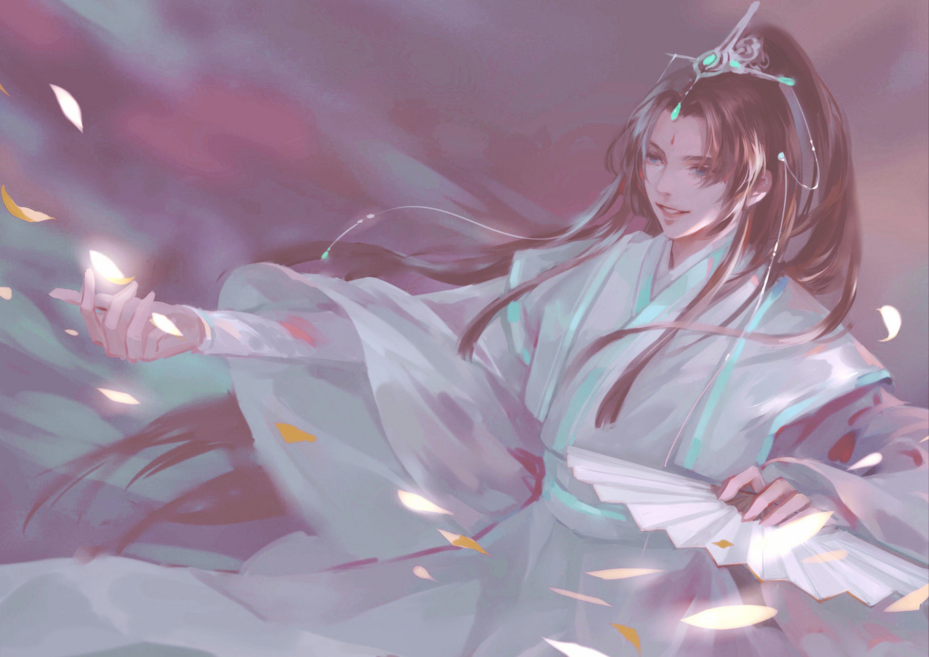 天官赐福# 师青玄与别的神明不一样,在我心中,他一直是位纯粹干净的