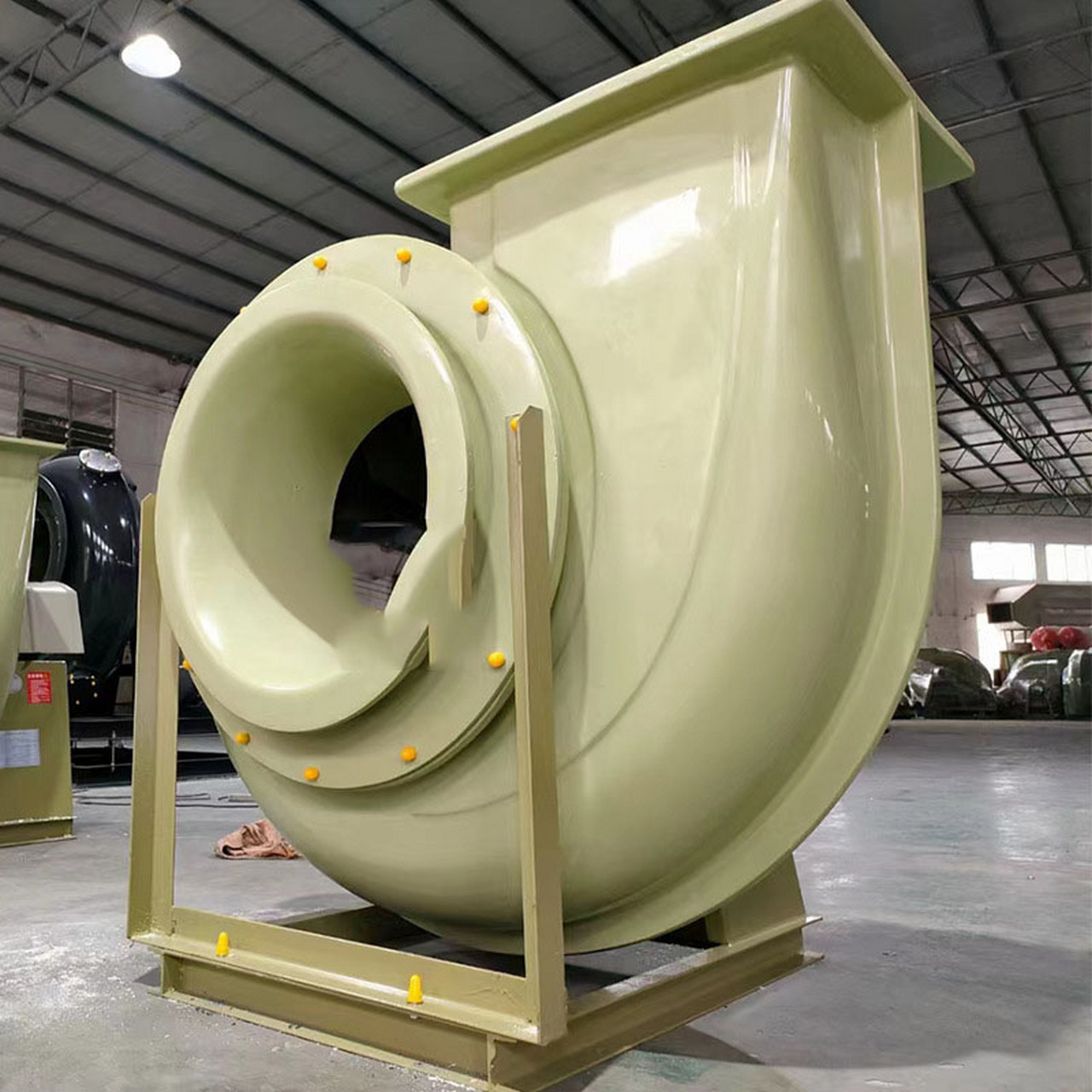 生产 bf4-72型防爆离心风机外壳工厂玻璃钢涡轮式罩壳厂家直