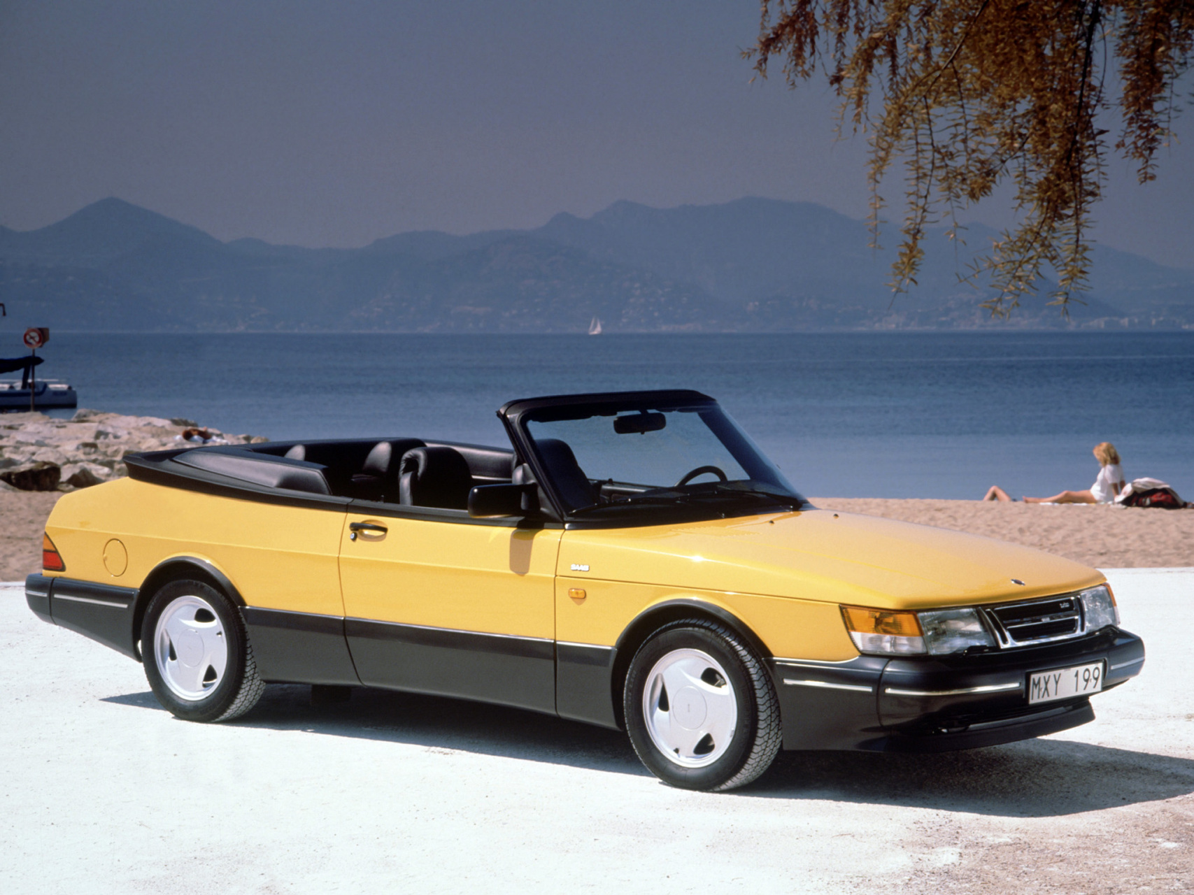 壁纸# 萨博saab 900 turbo cabriolet 1987–93