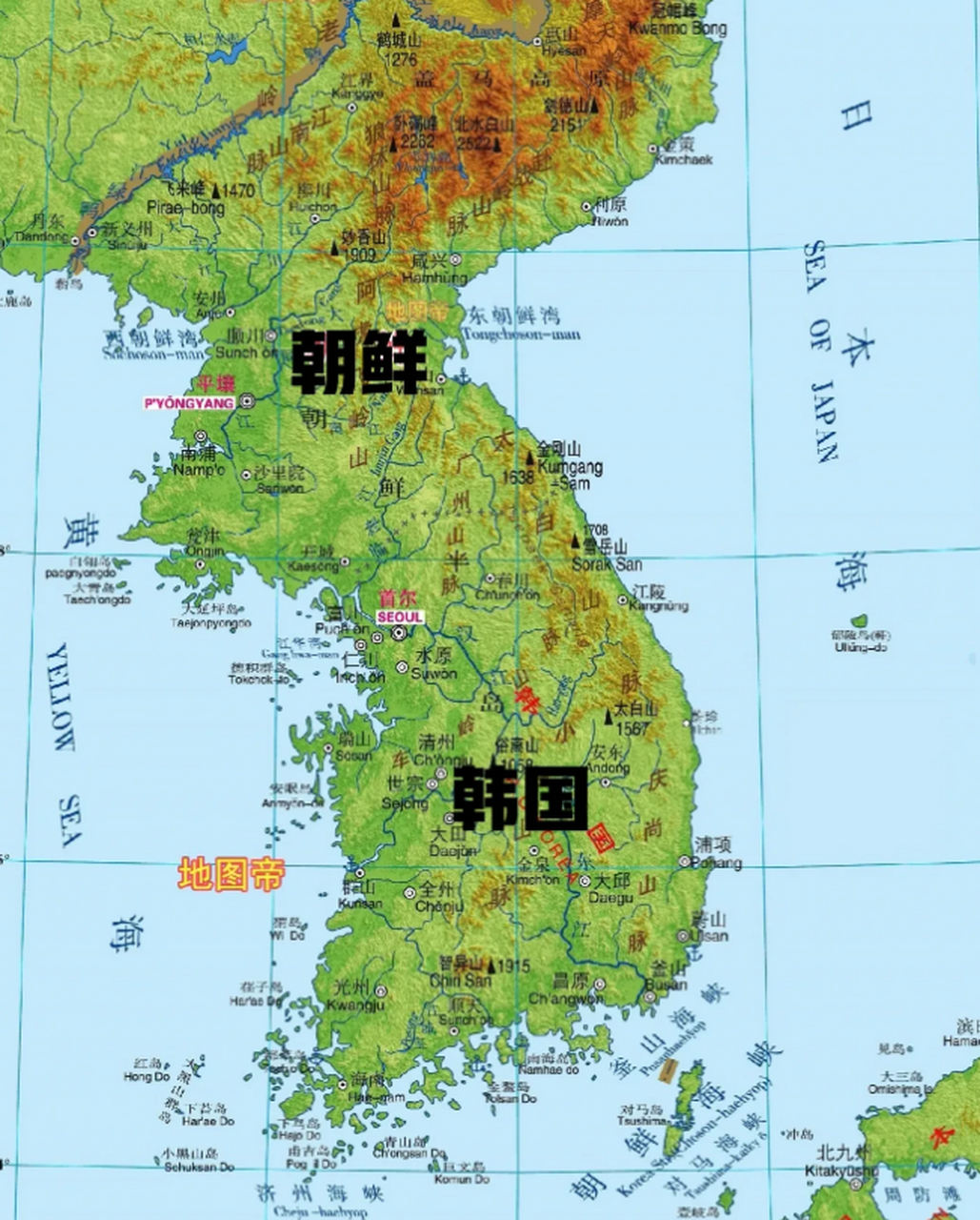 朝鲜分区占领图片