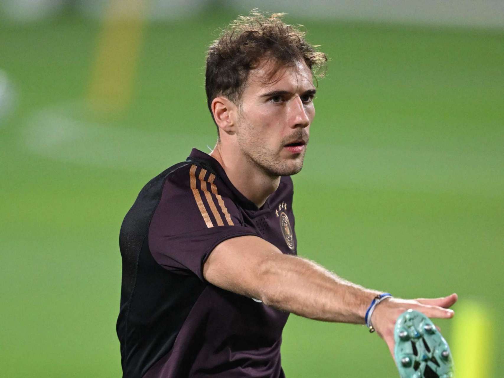 1995年出生的德国队中场球员莱昂·格雷茨卡,这是他的第二届世界杯.