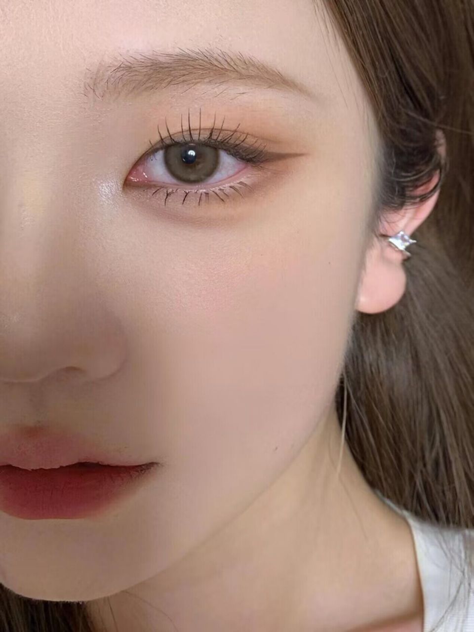 清冷钓系|内双狐系下至眼妆 来画个清冷感狐系眼妆 无假睫毛版,日常好