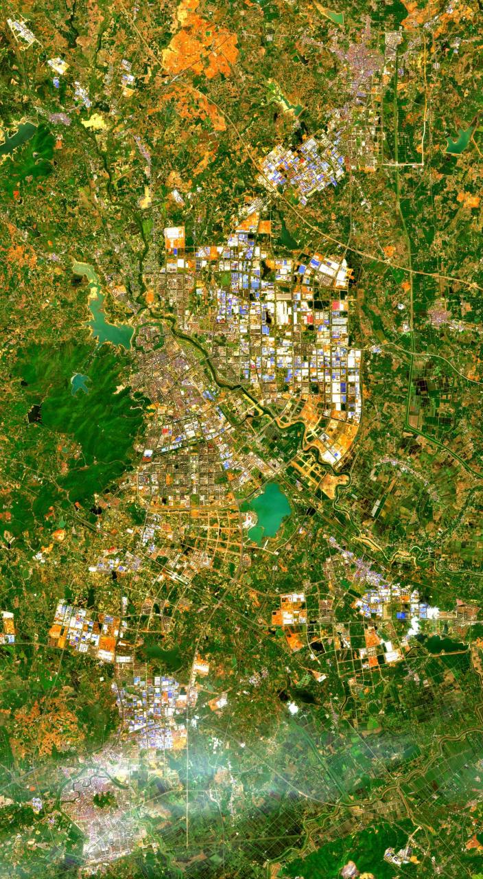 安徽省滁州市最新高清卫星图片(4.