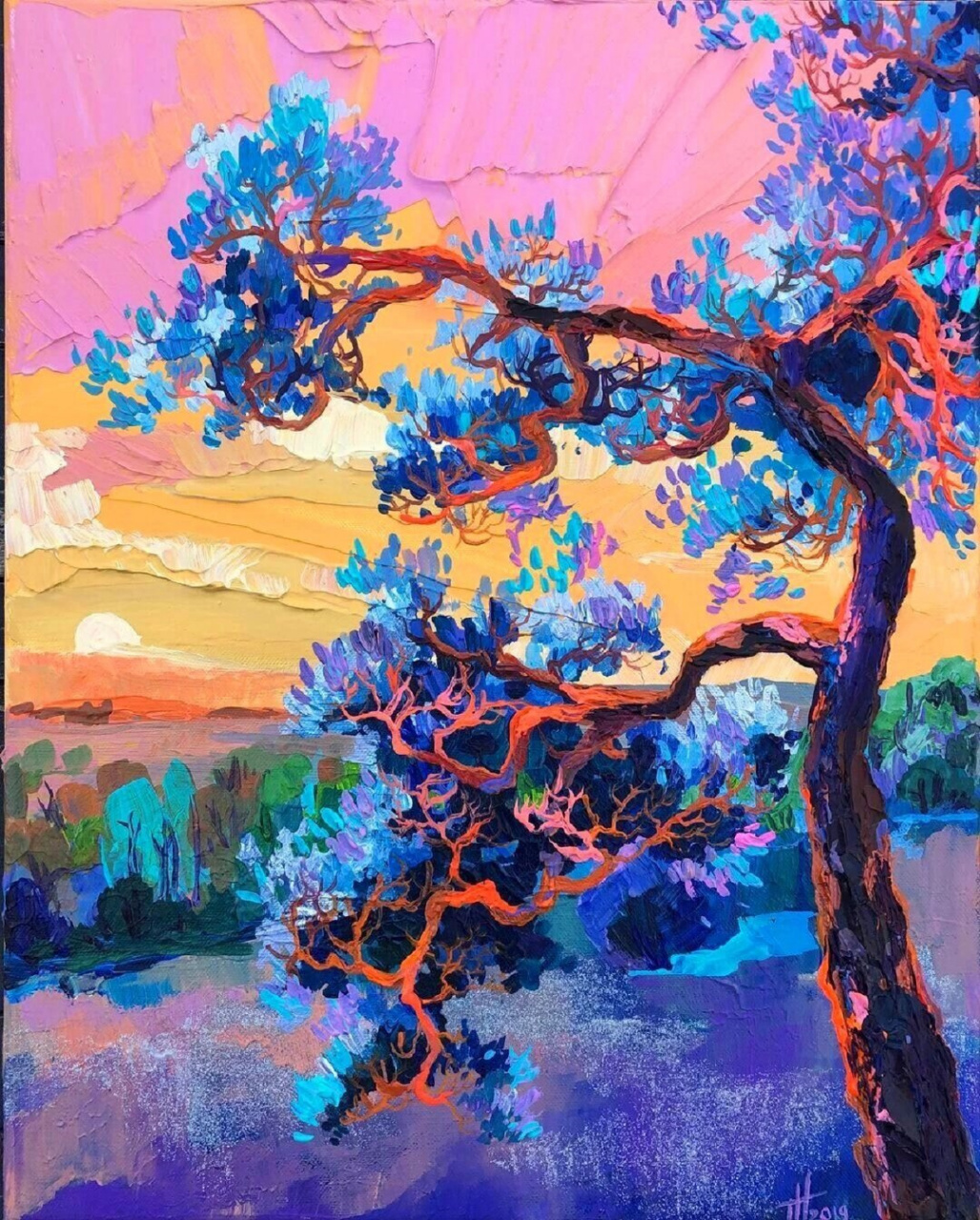 每天认识一幅世界名画—色彩油画  比利时艺术家anastasia trusova