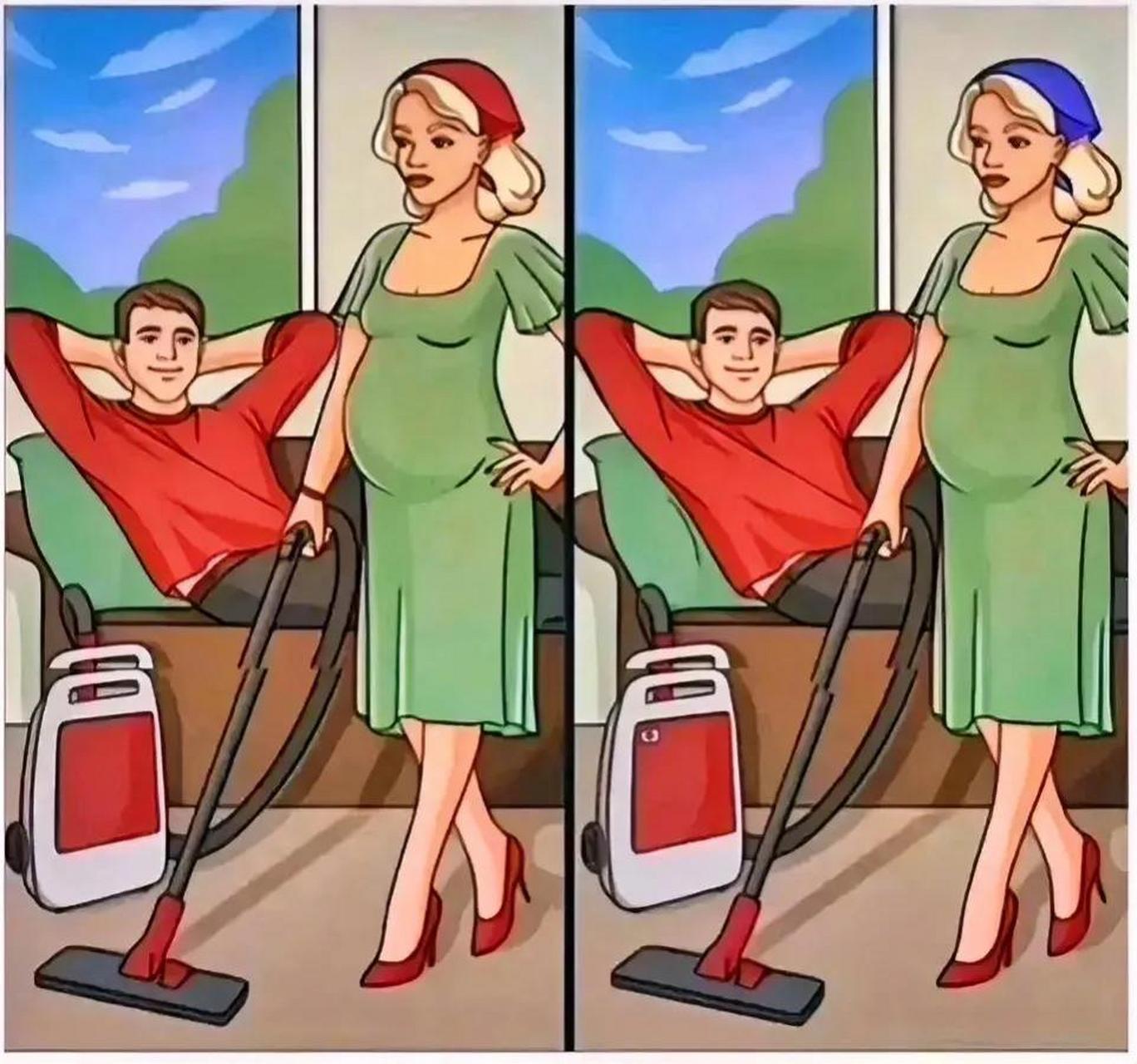 考眼力:最难找不同,有人找了半天只找出四处不同,眼力好的人一眼就找