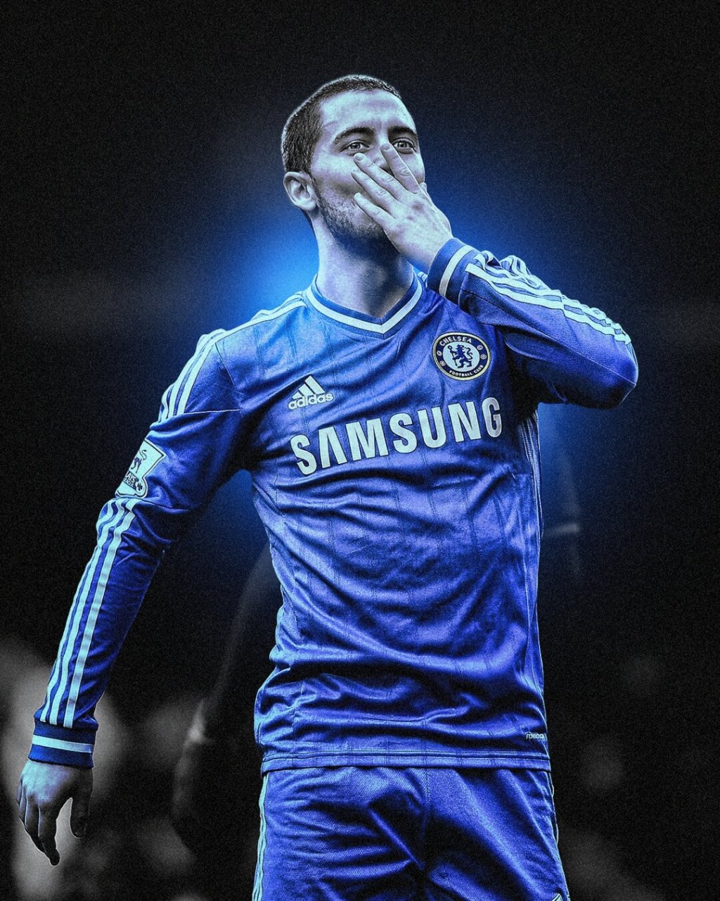 一组阿扎尔球星海报分享,体育类海报分享  阿扎尔作为一位技术出众