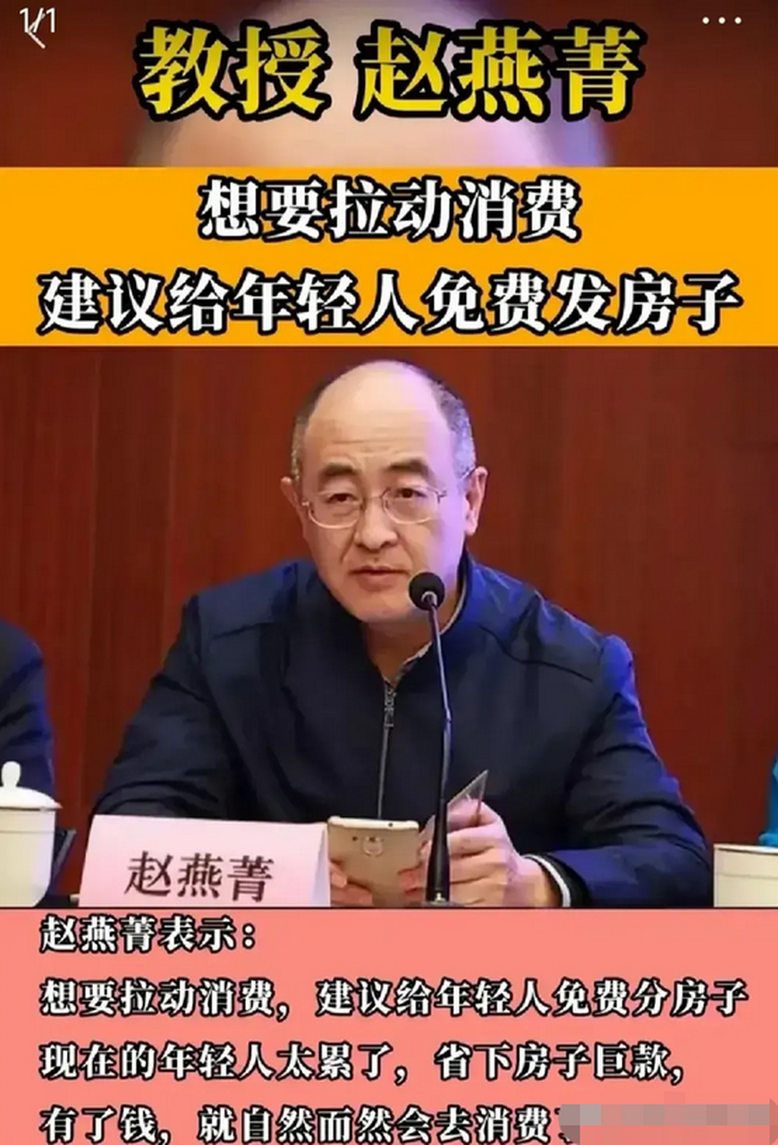 相比那些乱建议的"专家,厦门大学教授赵燕菁的发声,倒是蛮中肯.