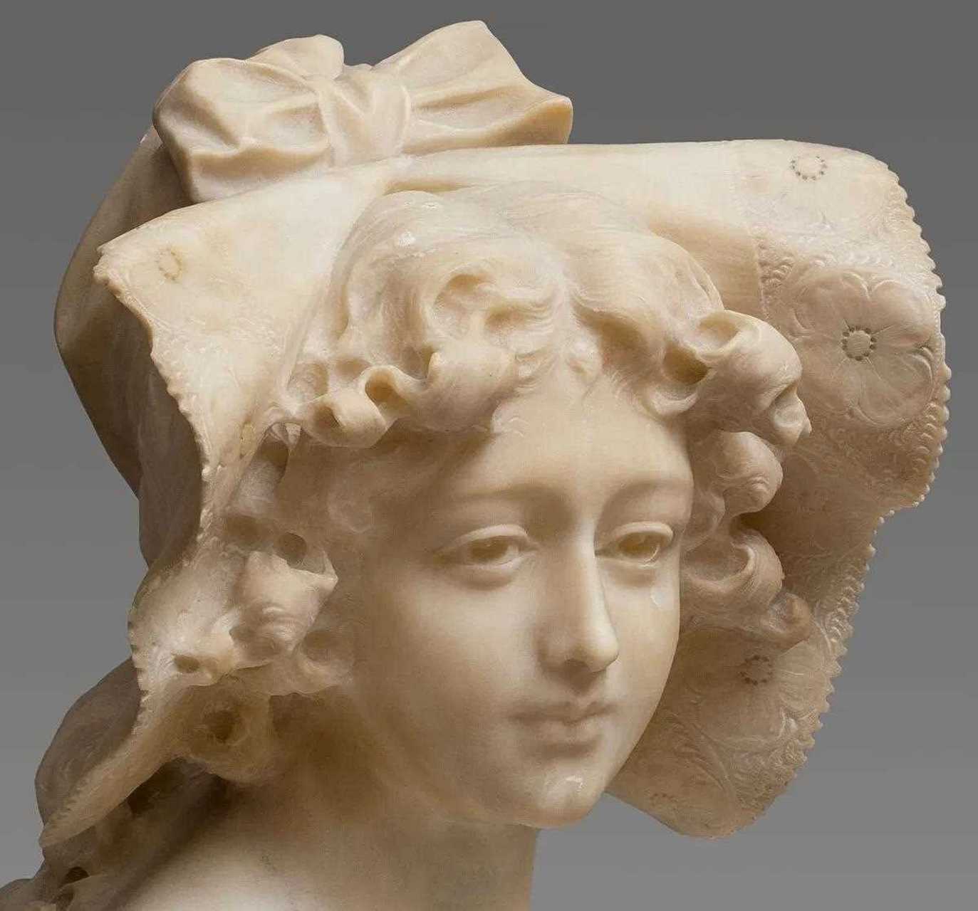 意大利/约1910年/高51厘米,宽40厘米,深35厘米天使少女一直是艺术家的