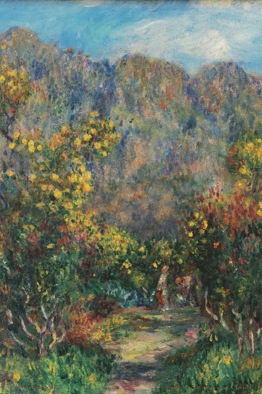 《含羞草风景》是皮埃尔-奥古斯特·雷诺阿在1912年创作的一幅油 