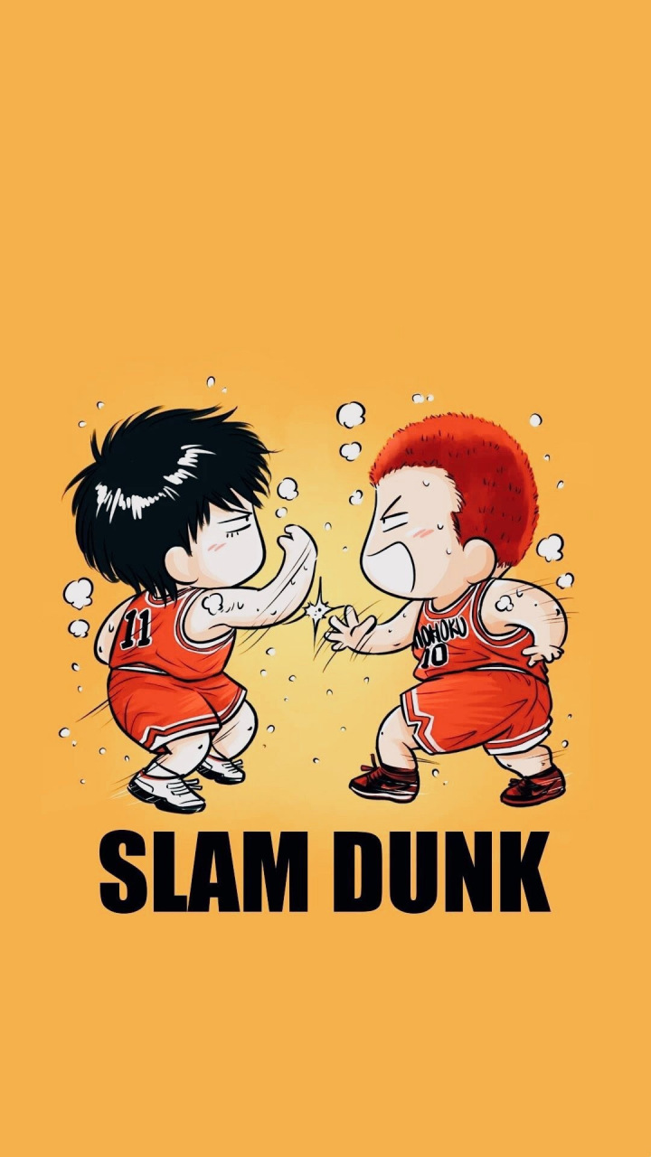 灌篮高手#  樱木花道流川枫世纪击掌 q版!  #热血动漫