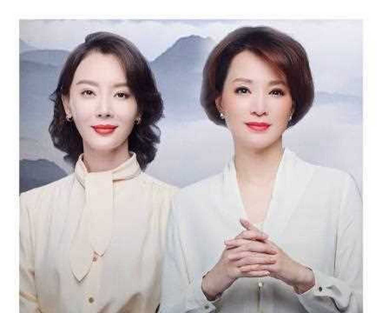 46岁的董卿和43岁的陈数,同穿衬衫和半身裙,真正向观众诠释了"气质是